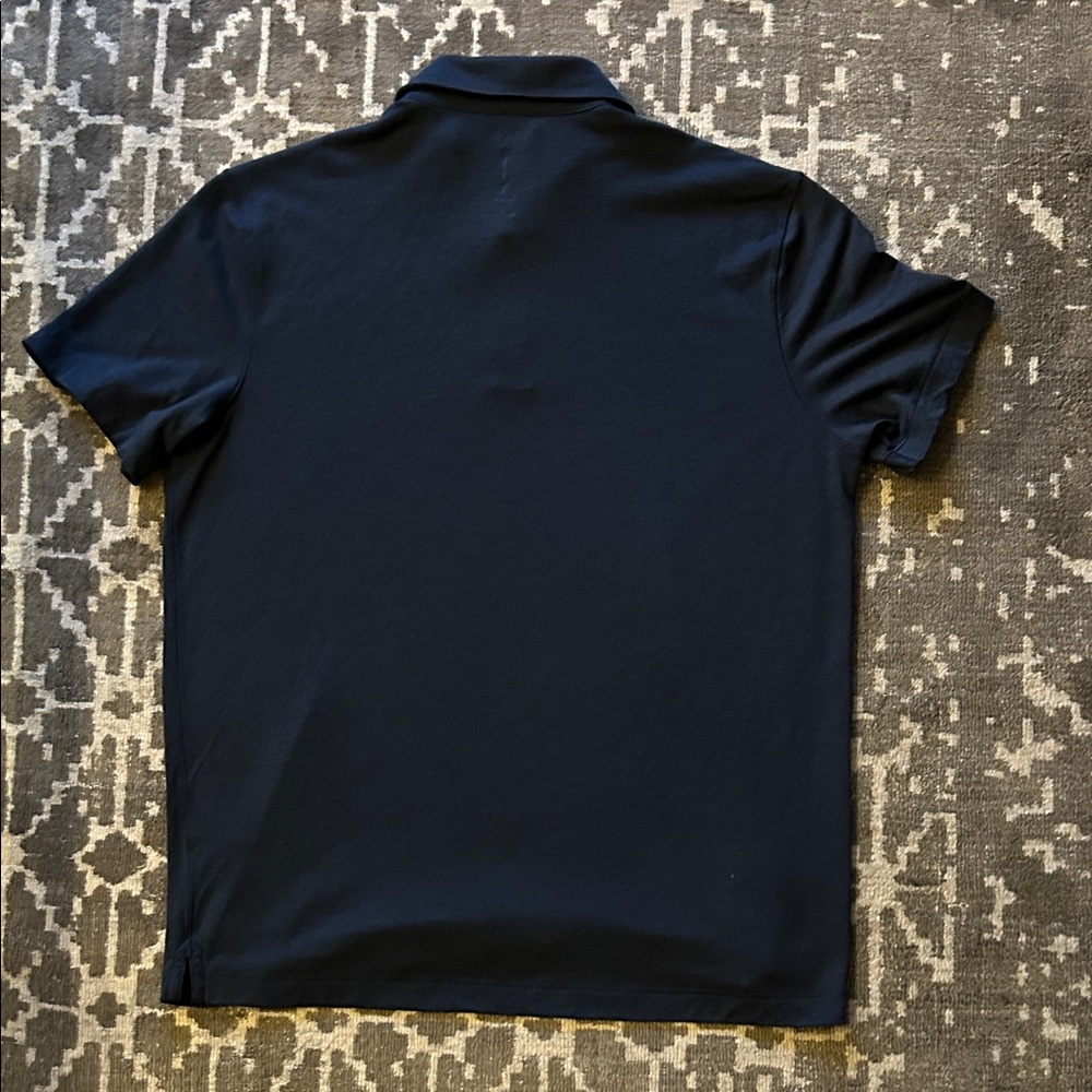 PROOF Navy Blue Merino Wool Polo Shirt - Picture 7 of 11